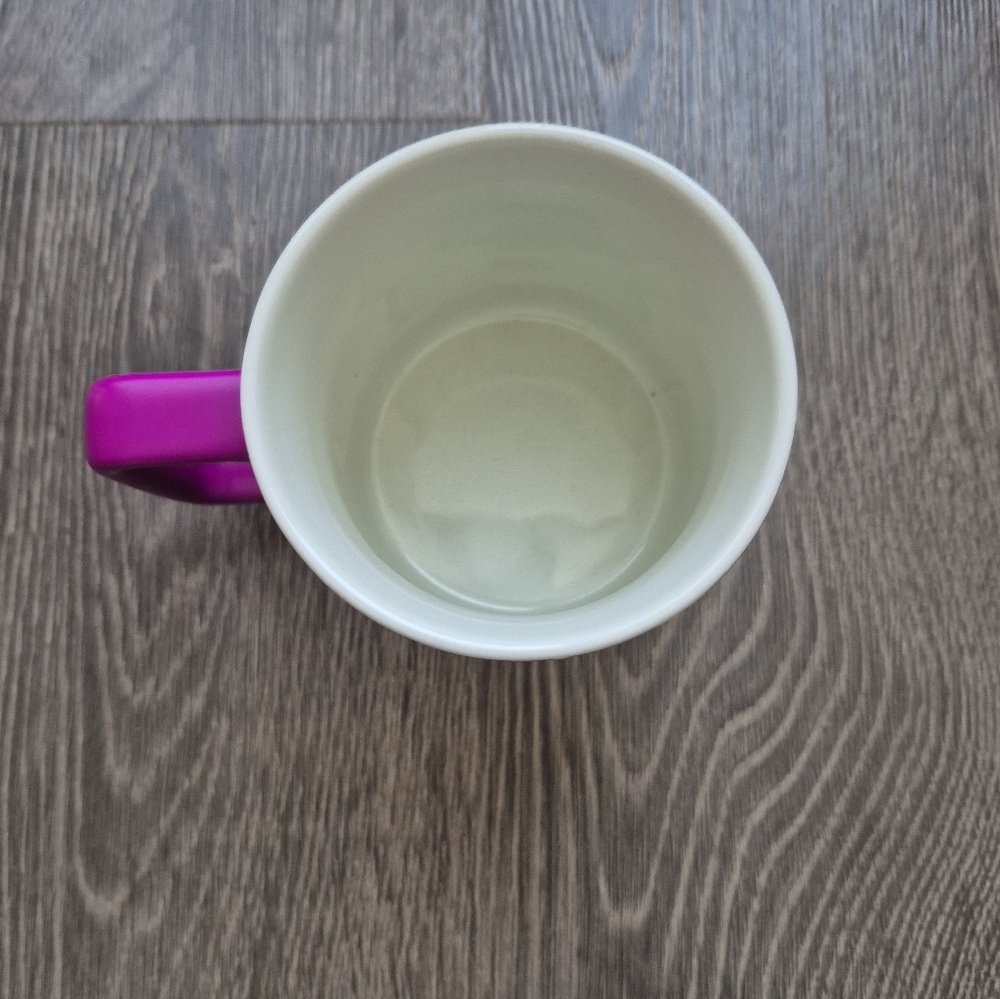 Starbucks Ceramic Floral Mug 12 oz Pink Purple Gray White NWT - Picture 3 of 7